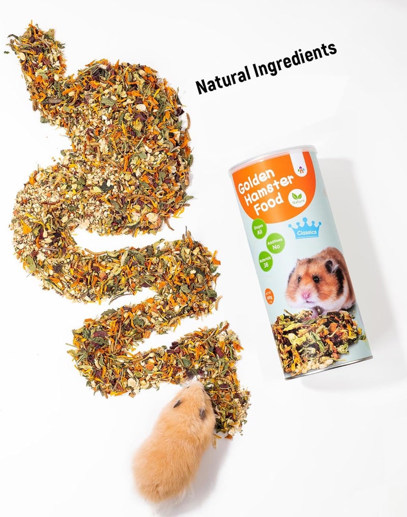 Niteangel Hamster Food & Treats Toy - Small Animal Natural Food for Syrian Golden Hamsters or Other Small-Sized Pets - Image 2